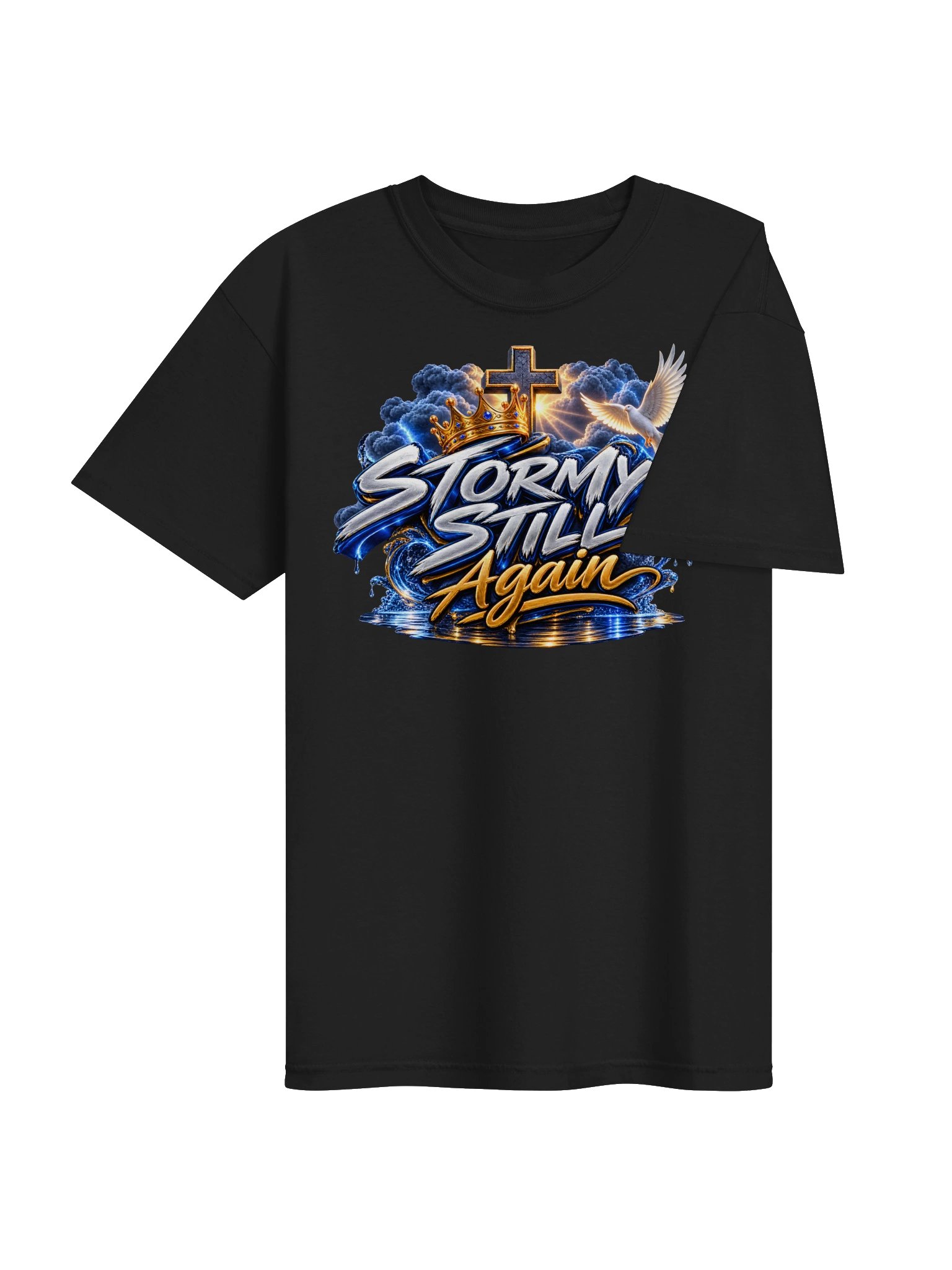 Storm Still Again Christian Graphic Tee product image (31)