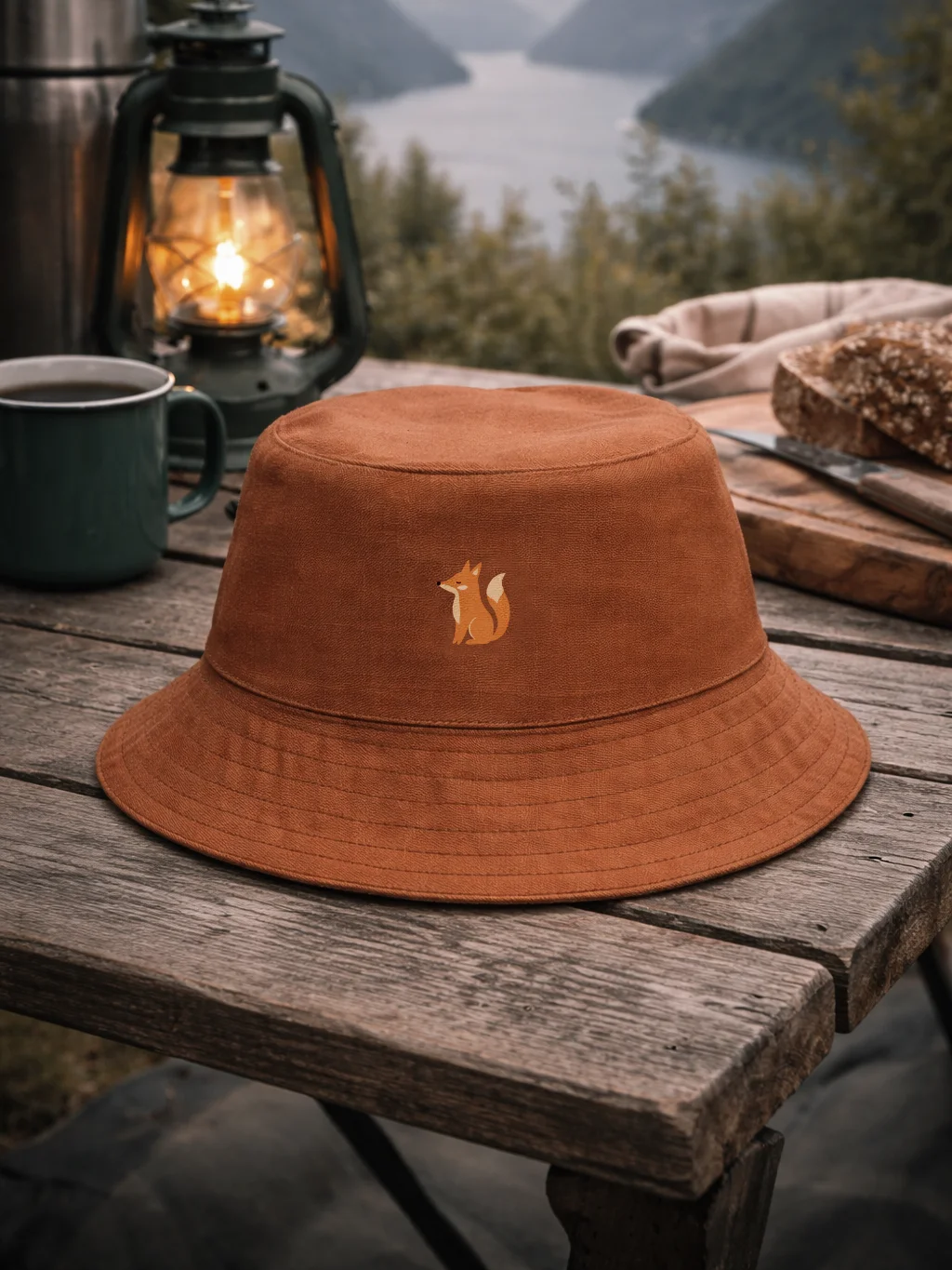 Forest Fox Wonderland Pattern Reversible Wonderland Bucket Hat product image (2)