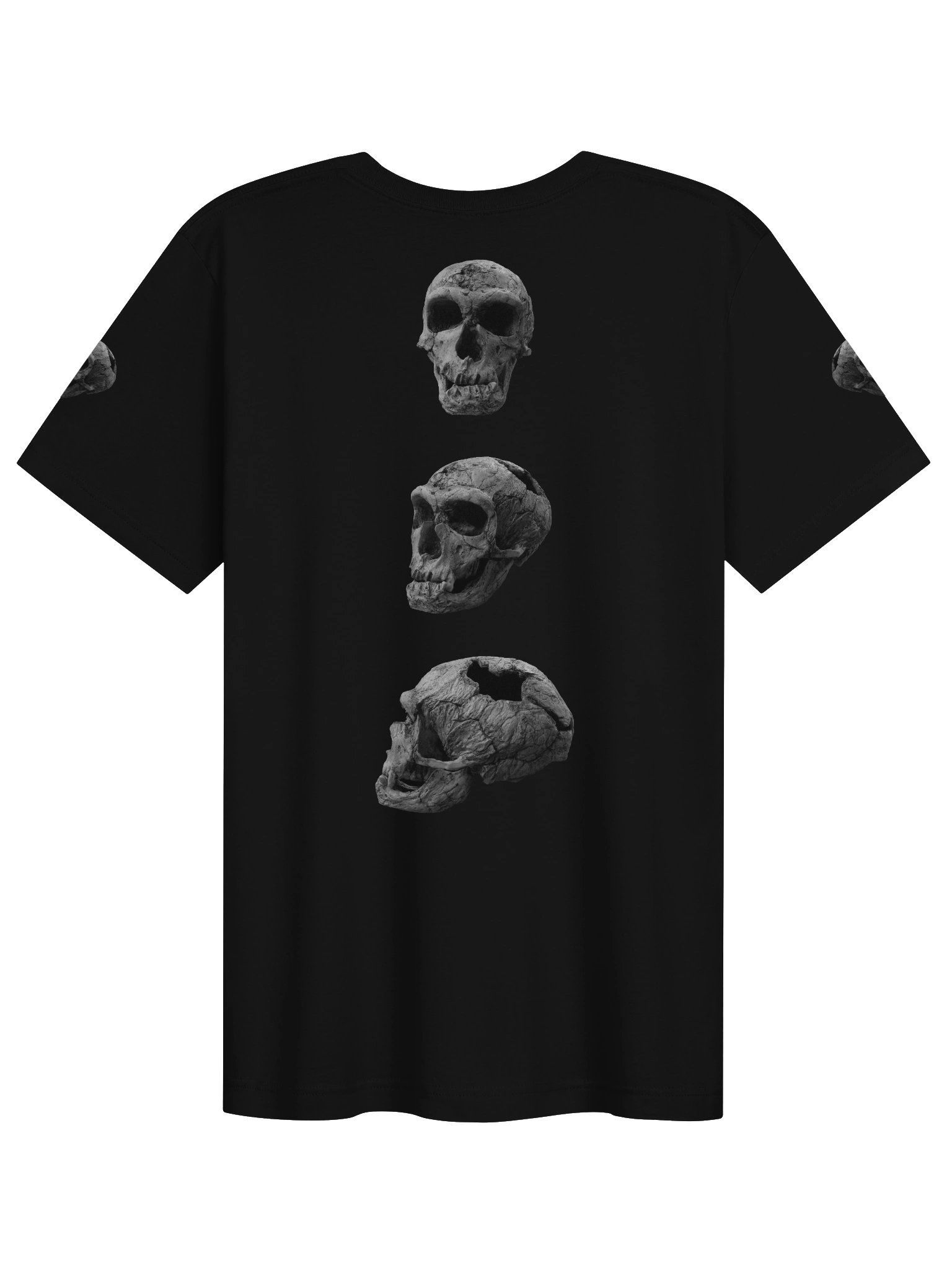 Neanderthal Fossil Skull T-Shirt Dark product image (2)