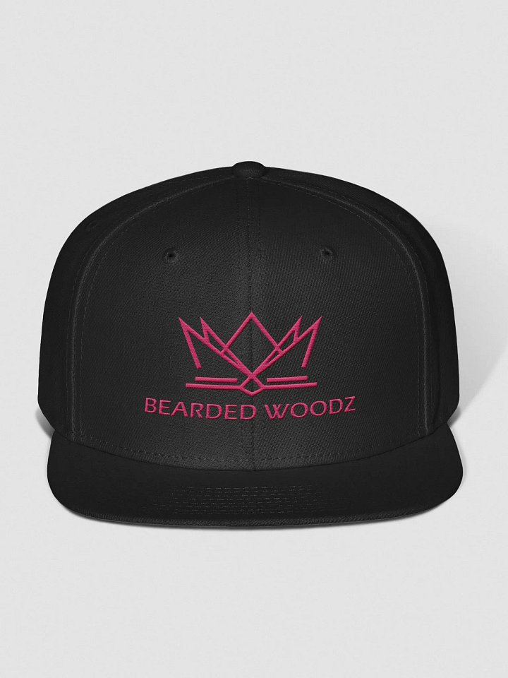 Bearded Woodz Classic Snapback Cap (Fight Cancer Edition) product image (1)