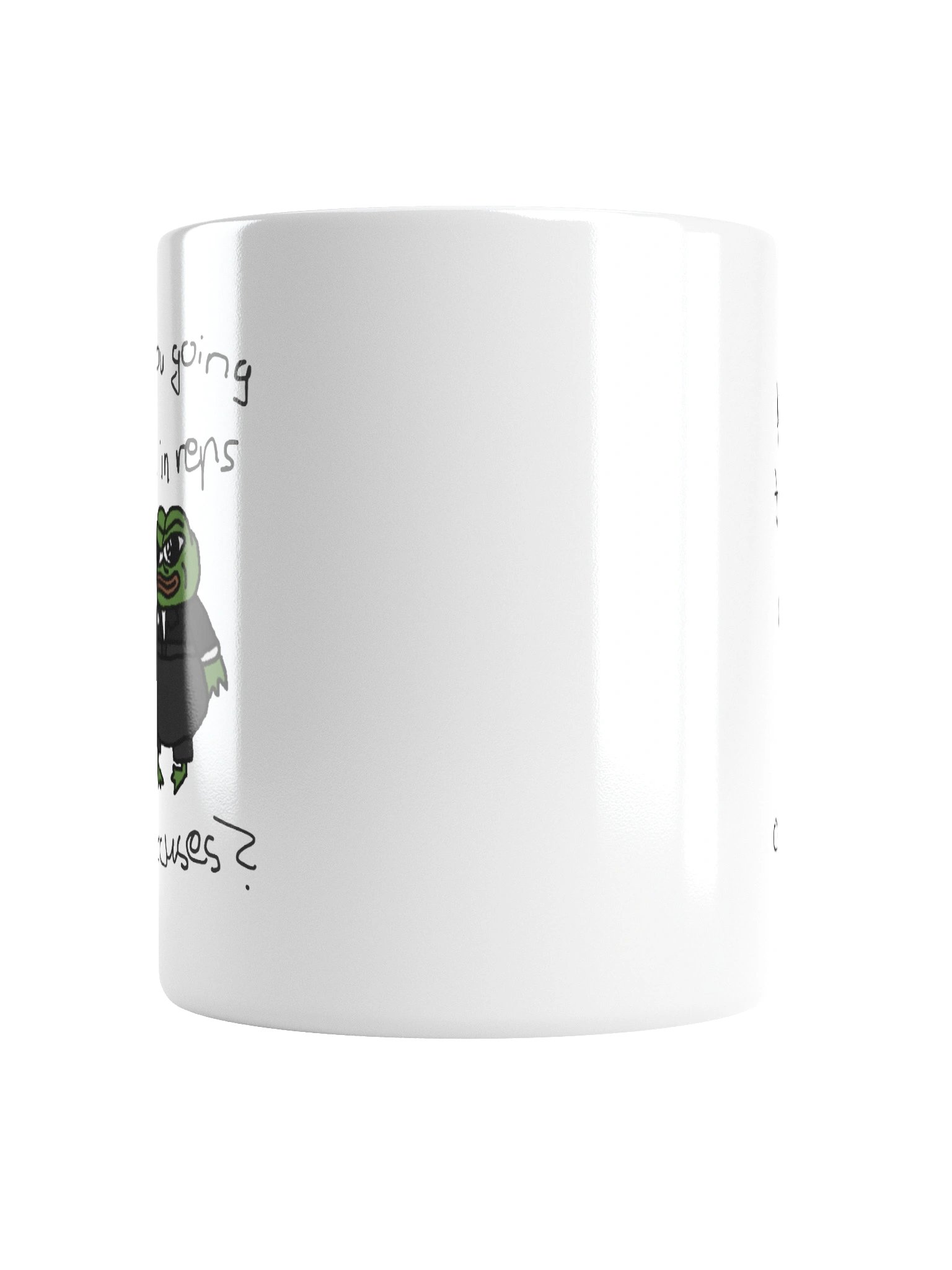 Reps Or Excuses Mug – Funny Gym Frog Coffee Mug | 11oz Workout Motivation Gift product image (2)
