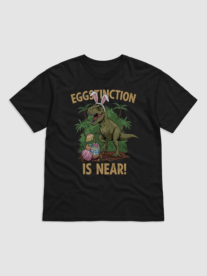 Funny Easter Dinosaur T-Shirt – Eggstinction Is Near product image (8)