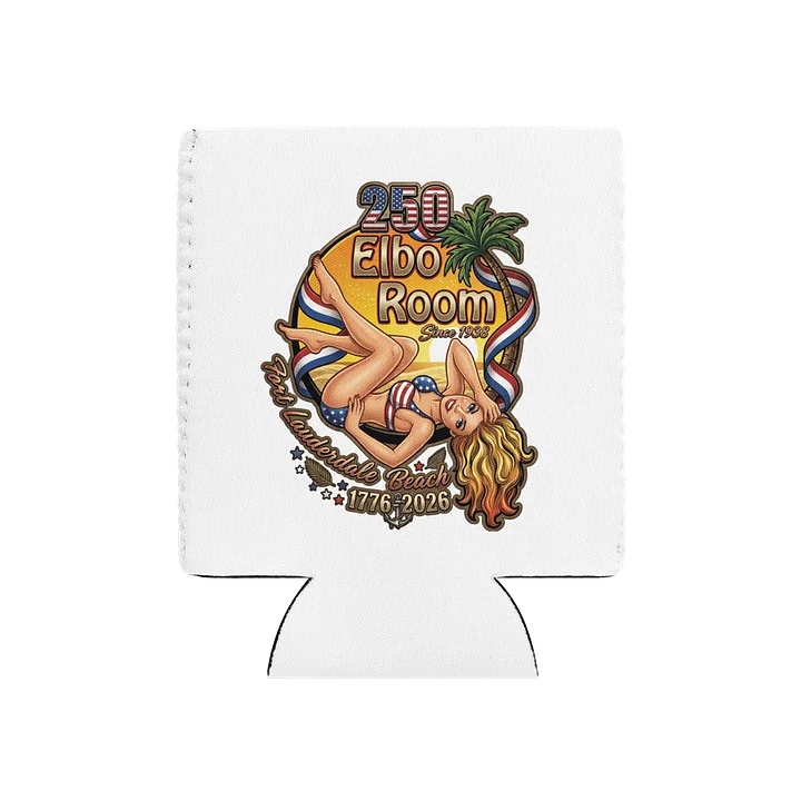 Elbo Room America 250 Merchandise Pin-Up Can Coozie | 1776–2026 Edition product image (1)