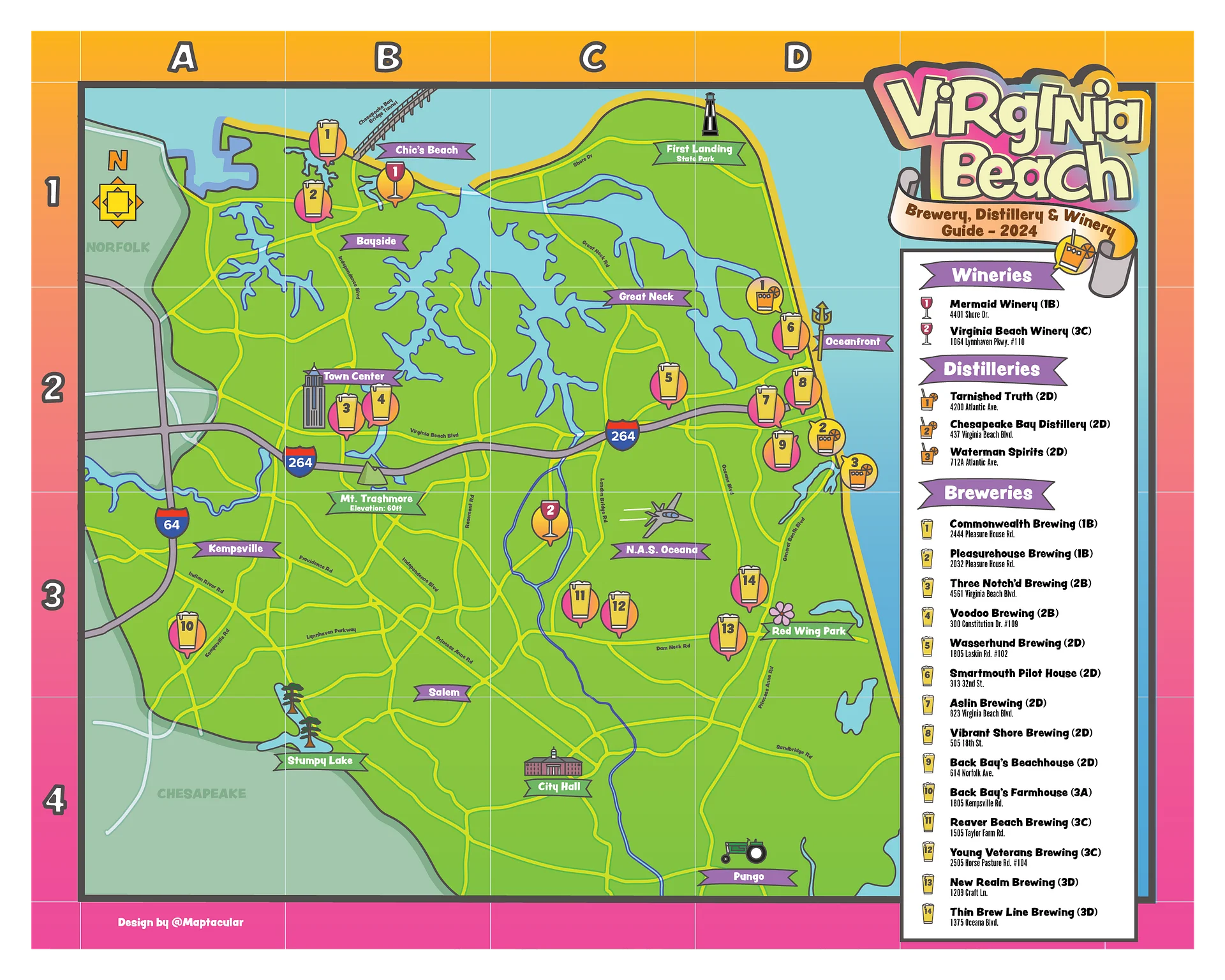 Hampton Roads Brewery Map Bundle - Digital Download product image (4)