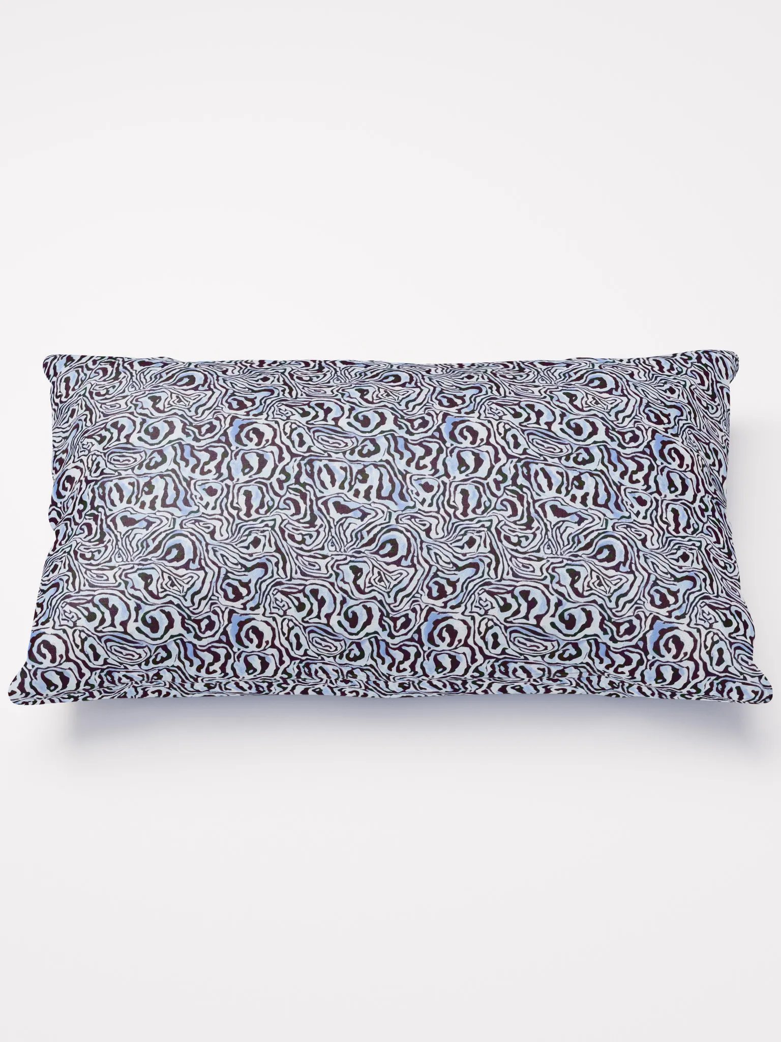 Blue Black Snake Pattern Pillow product image (3)