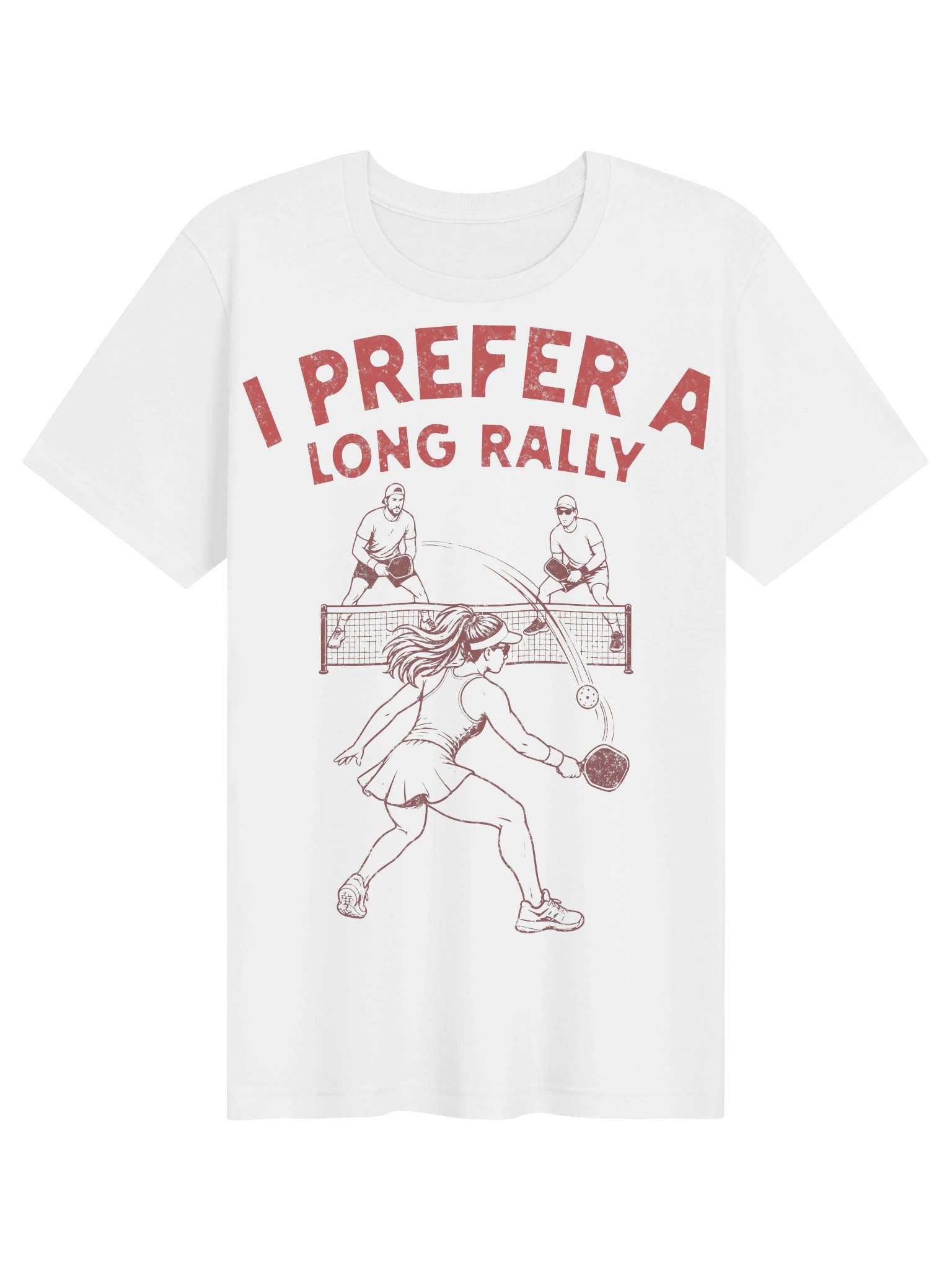 I Prefer a Long Rally Shirt – Funny Pickleball Tee product image (7)