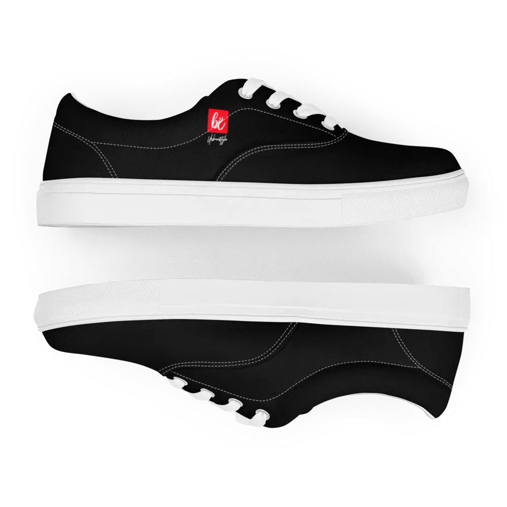 Brushstrok5 Black Urbanstyle Canvas Shoes product image (9)