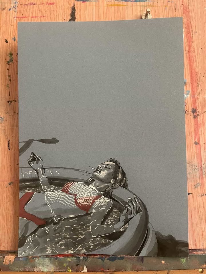 Day Off - Ink Drawing product image (1)