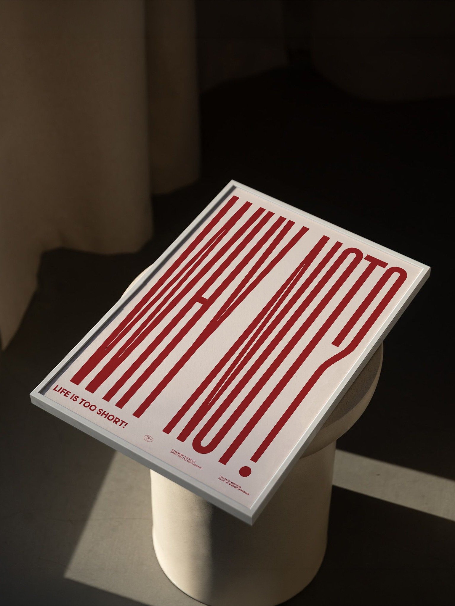 "WHY NOT" Framed Poster product image (6)