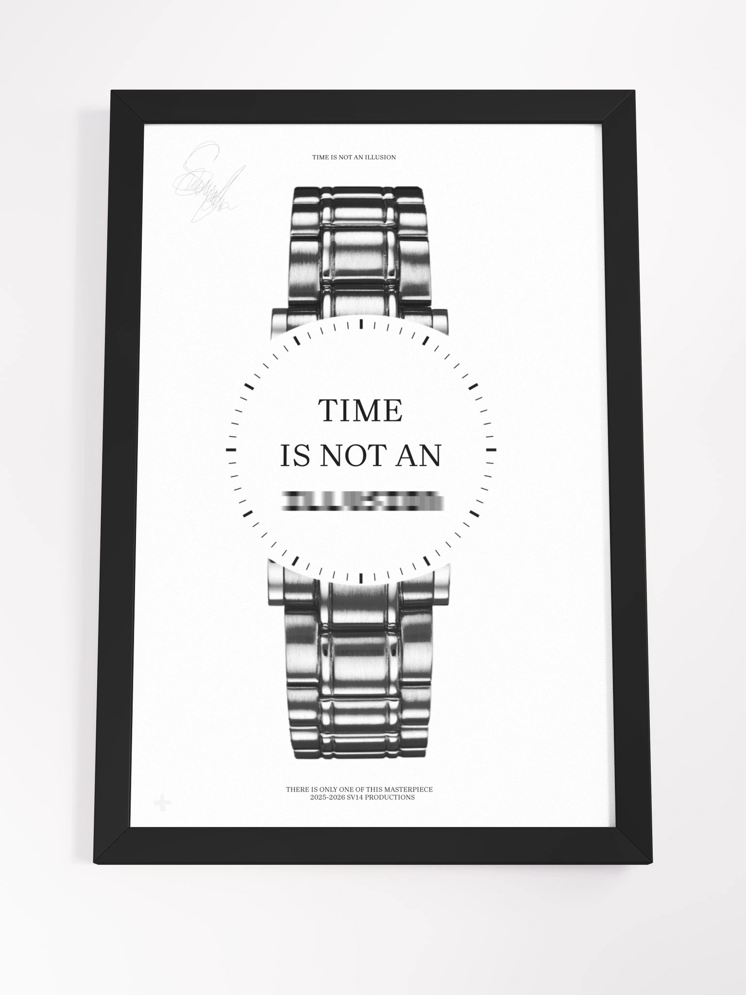 TIME IS NOT AN ILLUSION - WHITE FRAME product image (4)