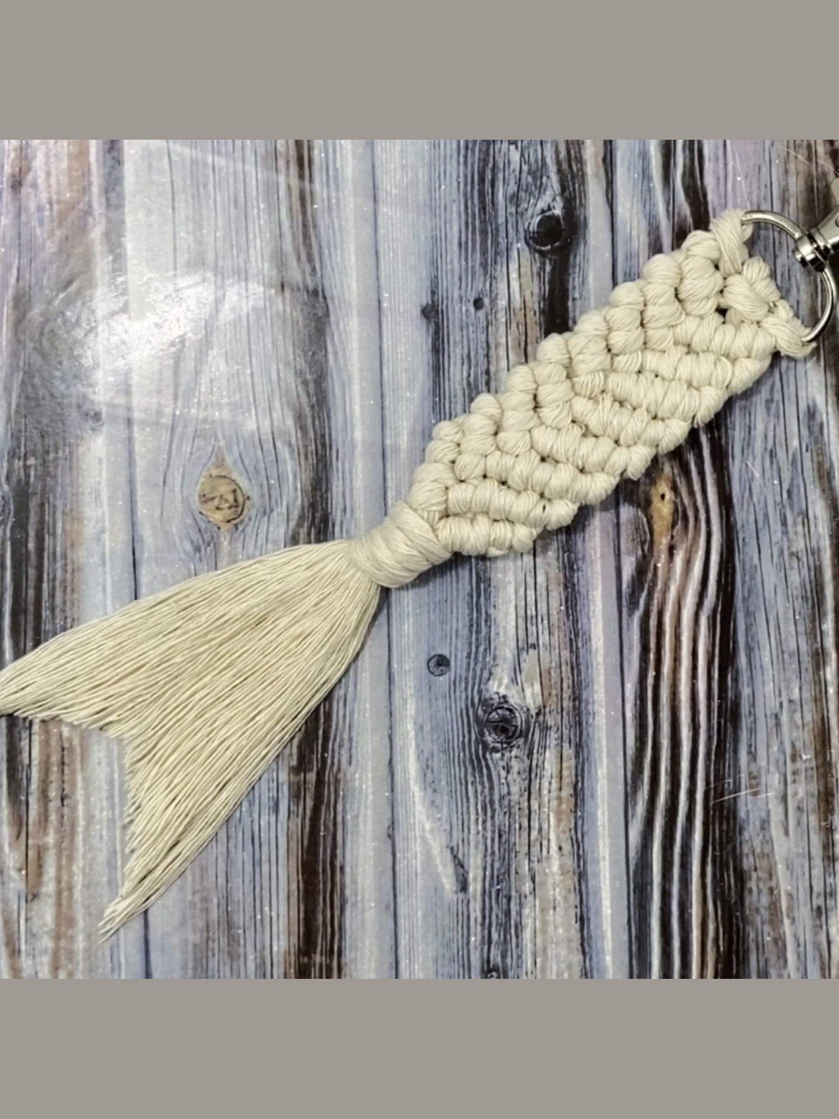 Mermaid Tail Macrame Keychain (Digital PDF Pattern) product image (2)