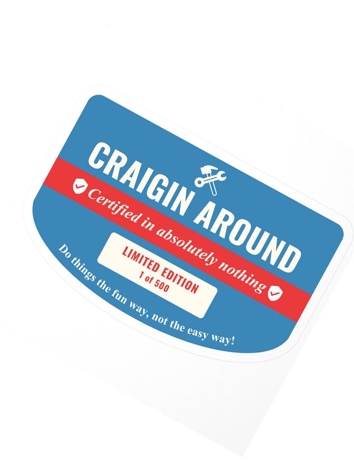 Craigin Around Sticker: First Edition product image (2)