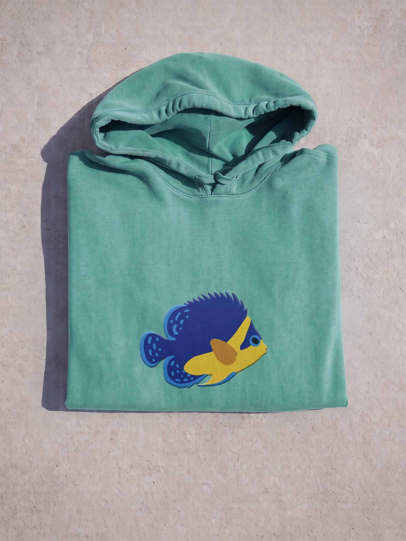 Venustus Angelfish Embroidered Hoodie | Saltwater Reef Aquarium & Ocean Lover Apparel product image (1)
