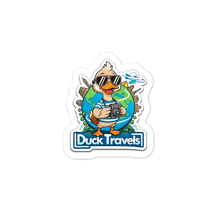 🌍 DuckTravels Adventure Sticker ✈️🦆 product image (1)