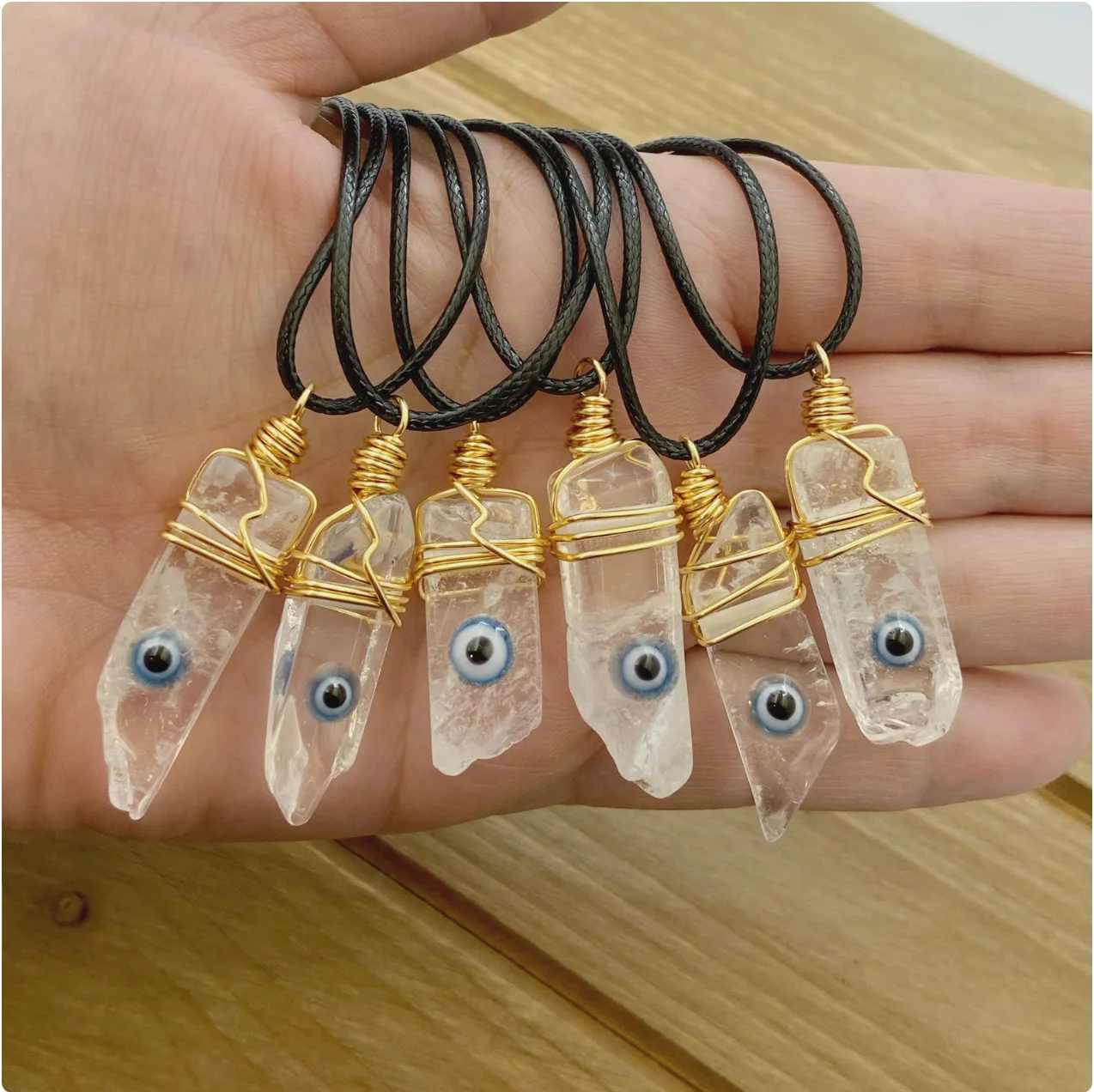 Wire Wrapped Mal de Ojo Necklace *Pre-Order* product image (3)
