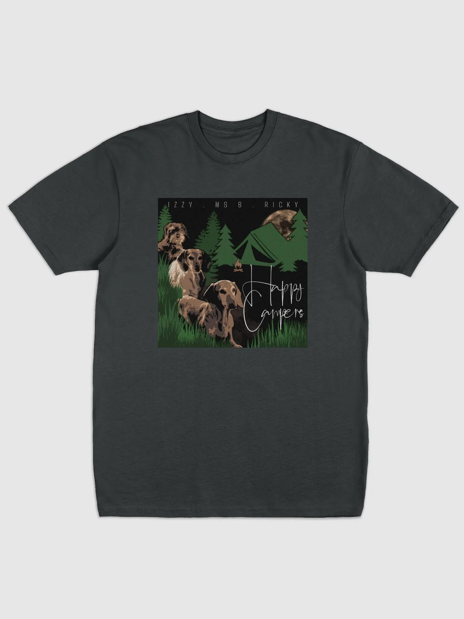 Moonlit Pup Camping tee product image (1)
