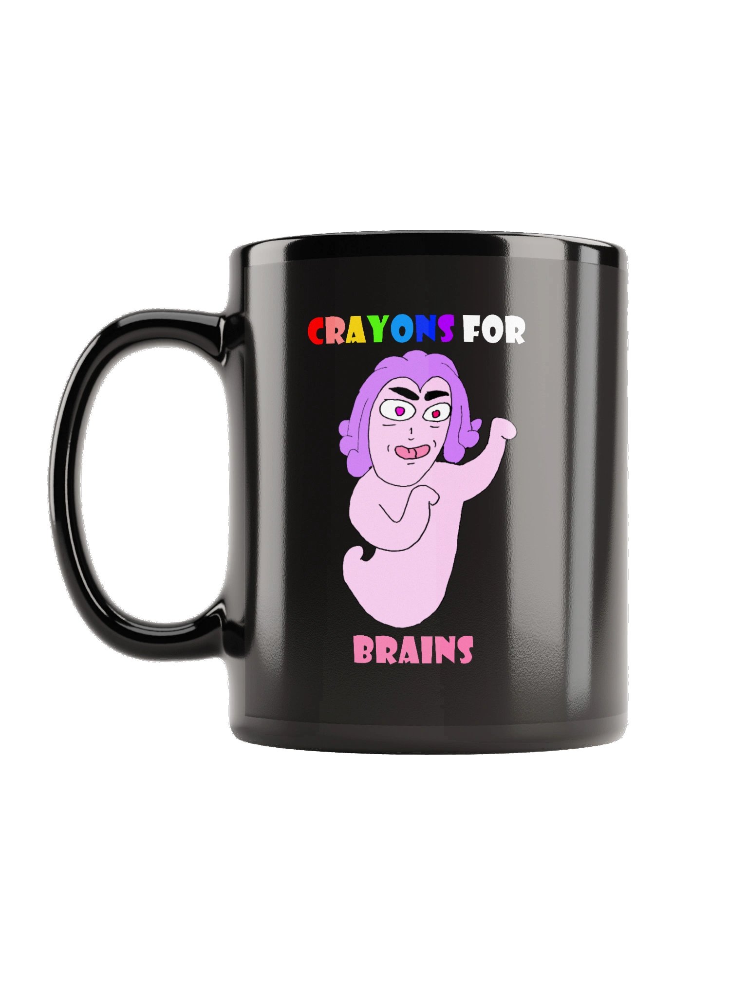 Crayons for Brains Mug (Black) product image (1)