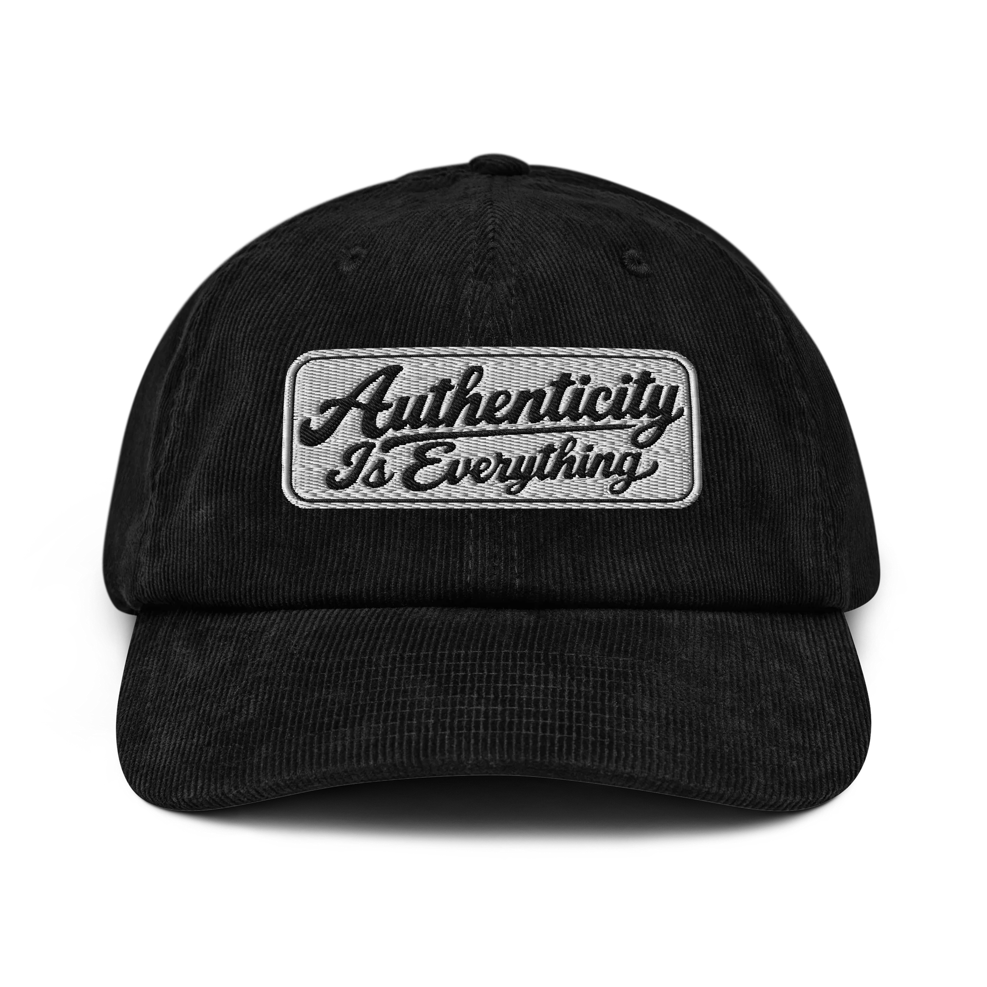 Corduroy script logo hat product image (1)