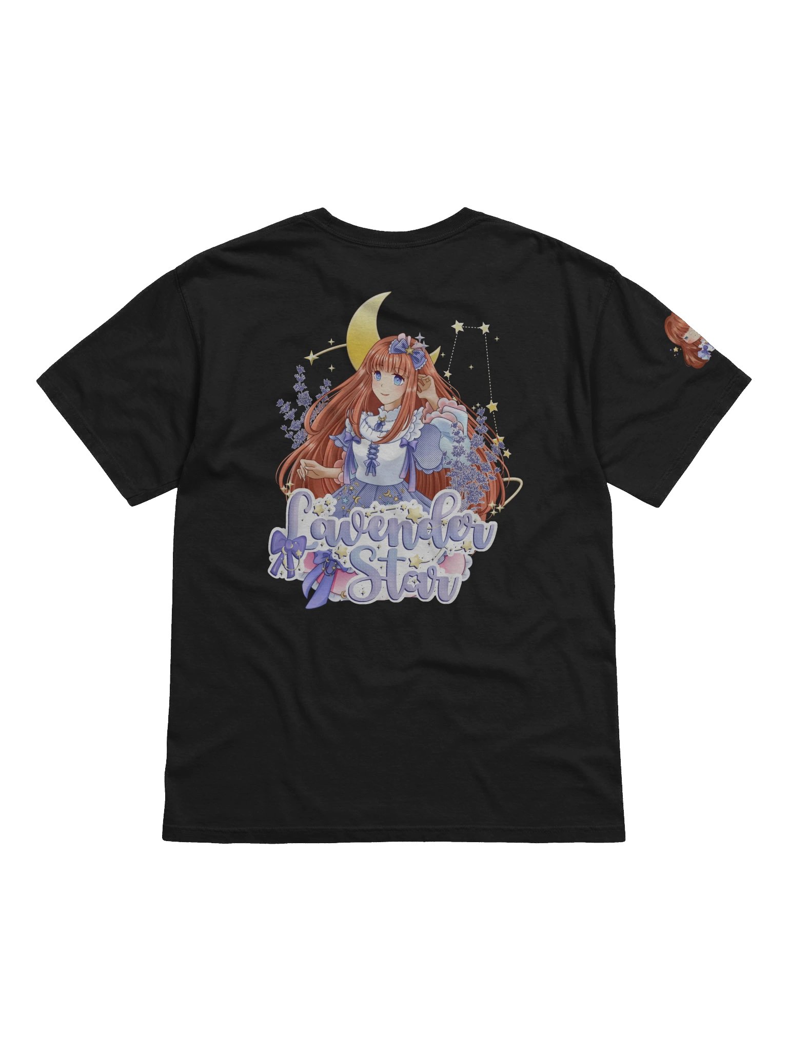 Lavender Star T-Shirt in Black product image (3)