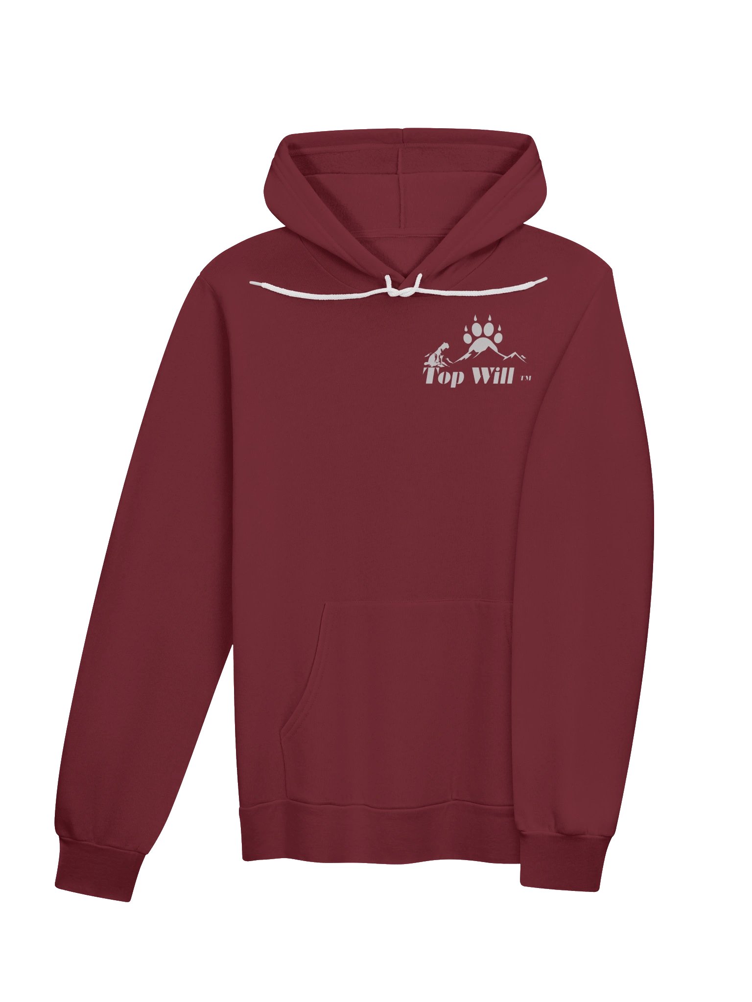 Top Will ™ Maroon & Grey Super Soft Hoodie product image (4)