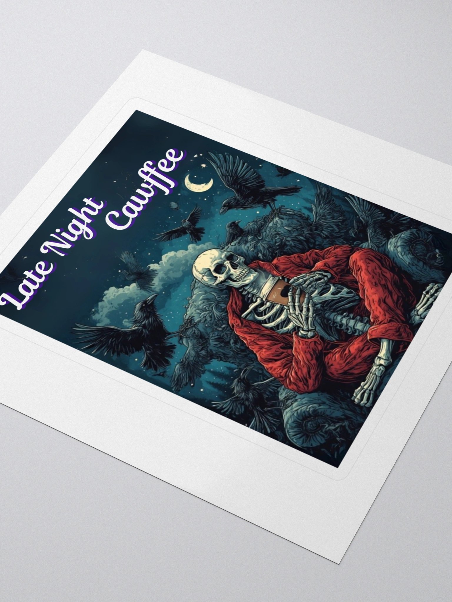 Late Night Caw-ffee Stickers! product image (3)