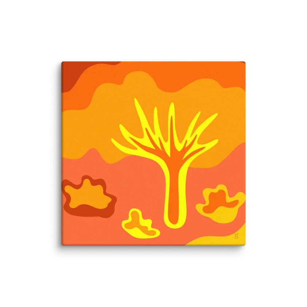 Organic Harmony Canvas Art - Abstract Landscape No. 3 product image (1)