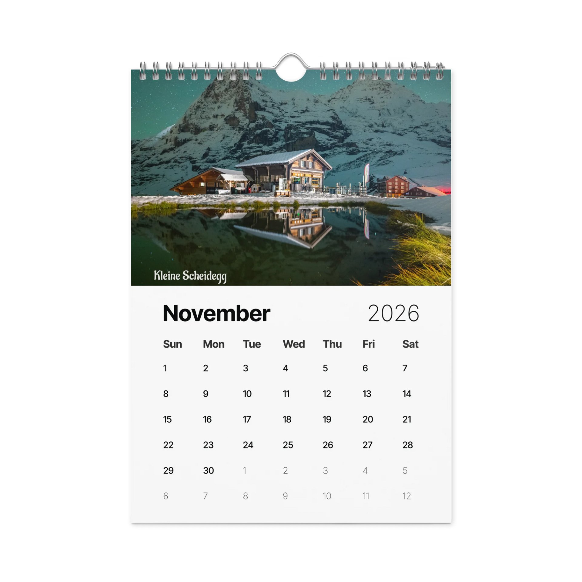 Swiss Landscapes Calendar 2026 product image (12)