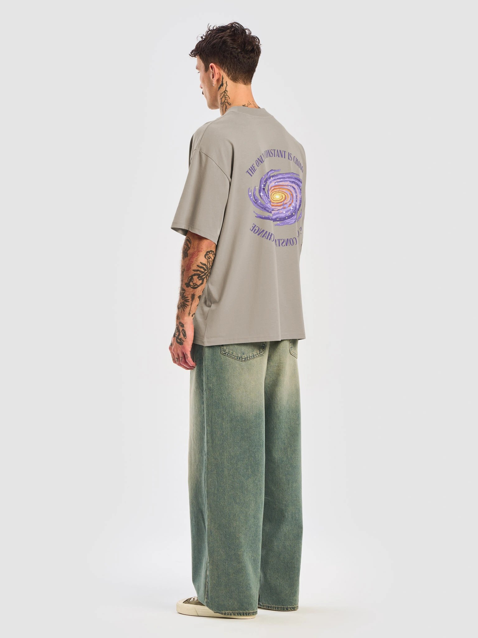Stay Frisky Tee (Beige) product image (6)