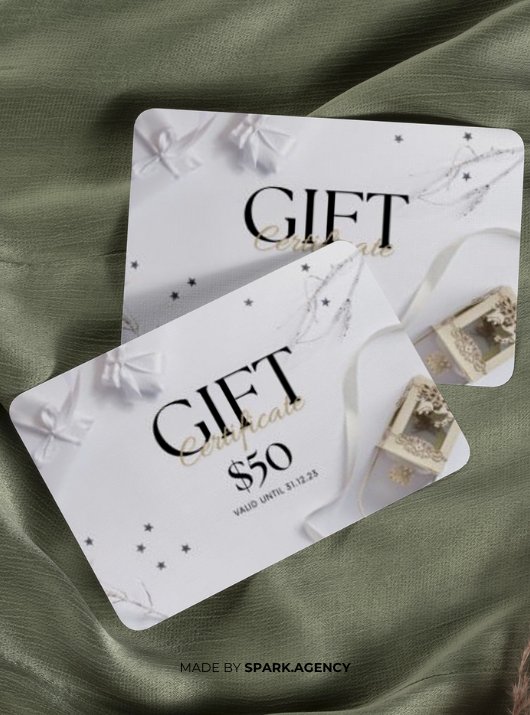 White Elegant $50 Gift Certificate product image (5)