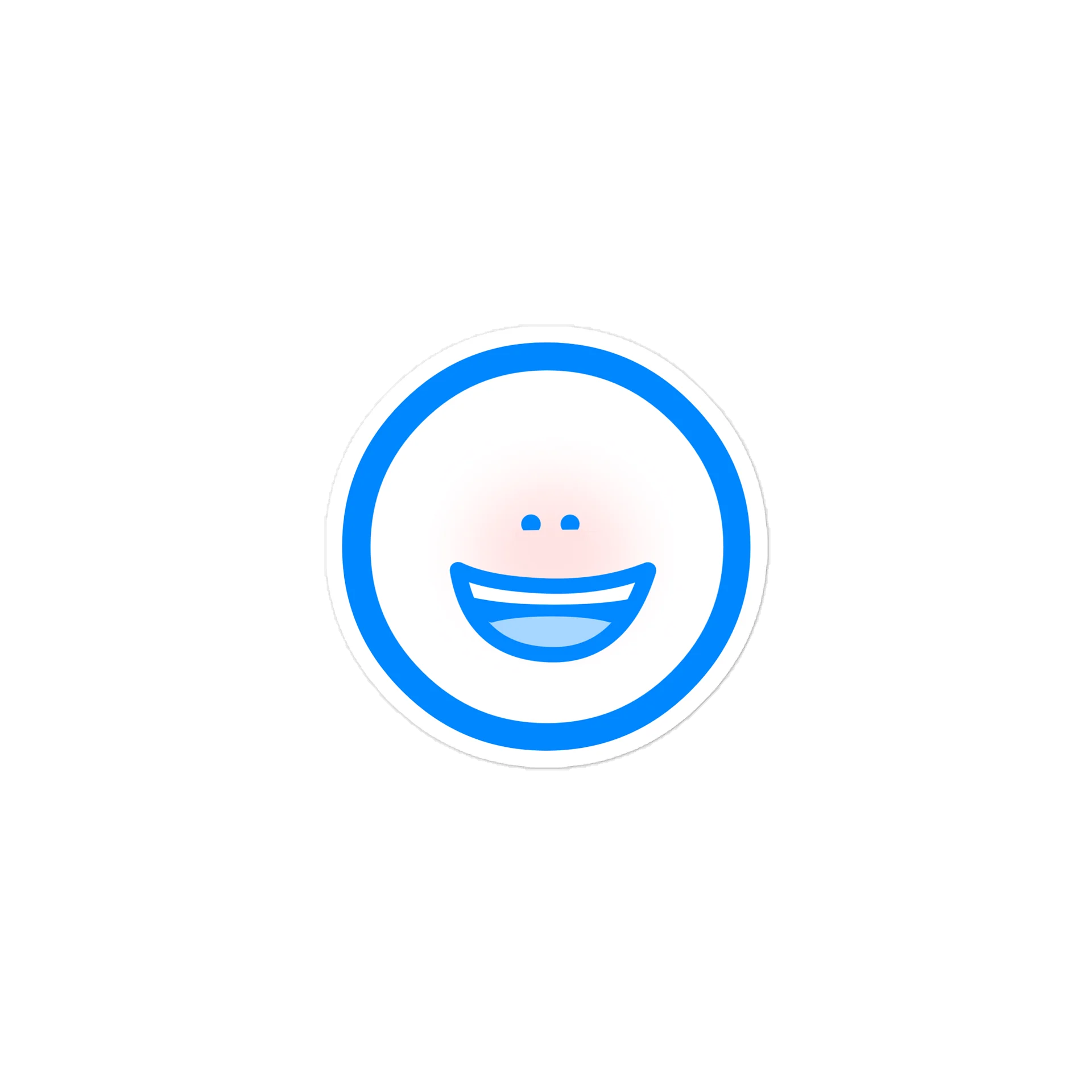 Open Mouth Smile Sticker product image (1)