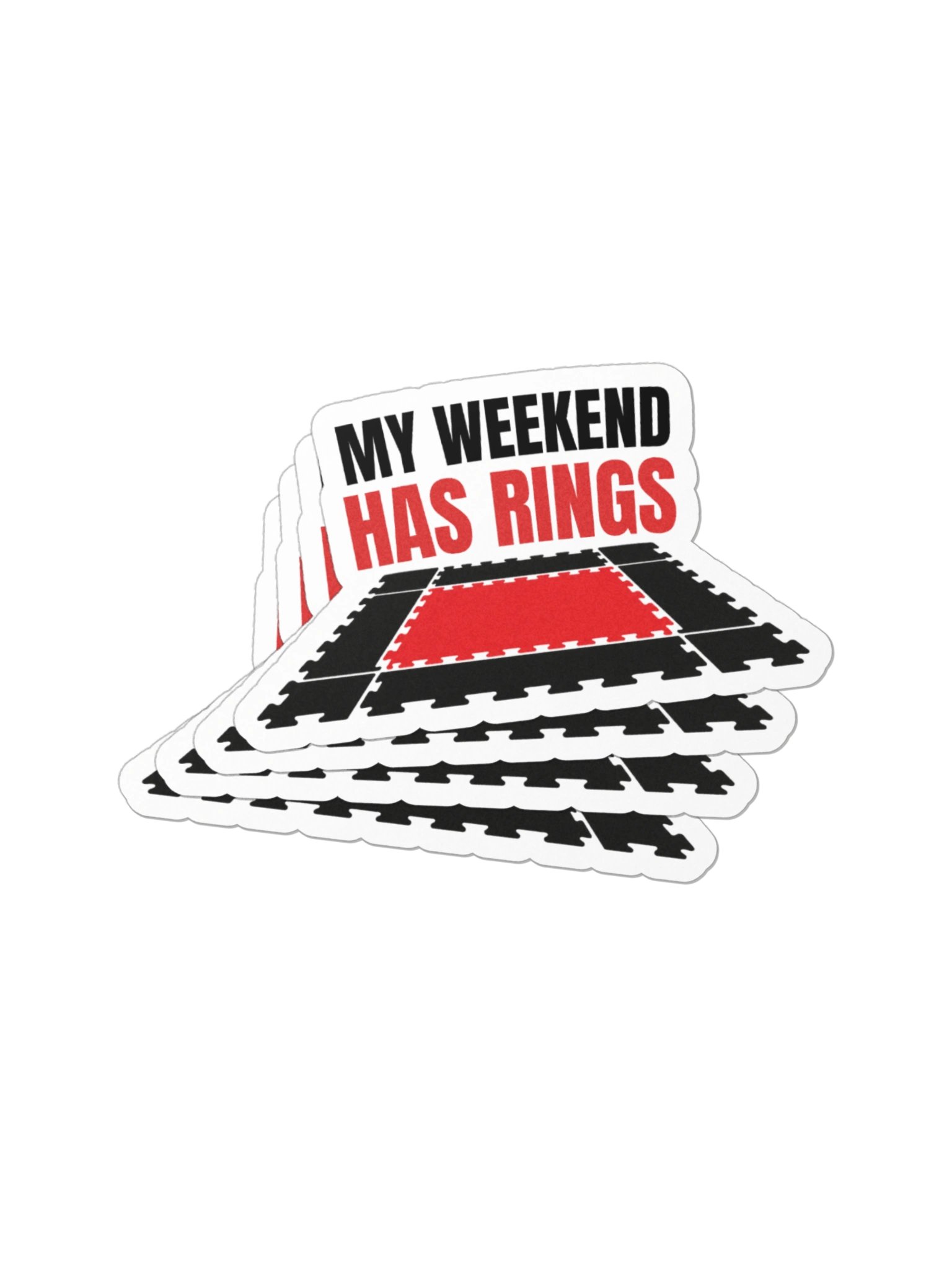 My Weekend Has Rings Die-Cut Sticker product image (2)