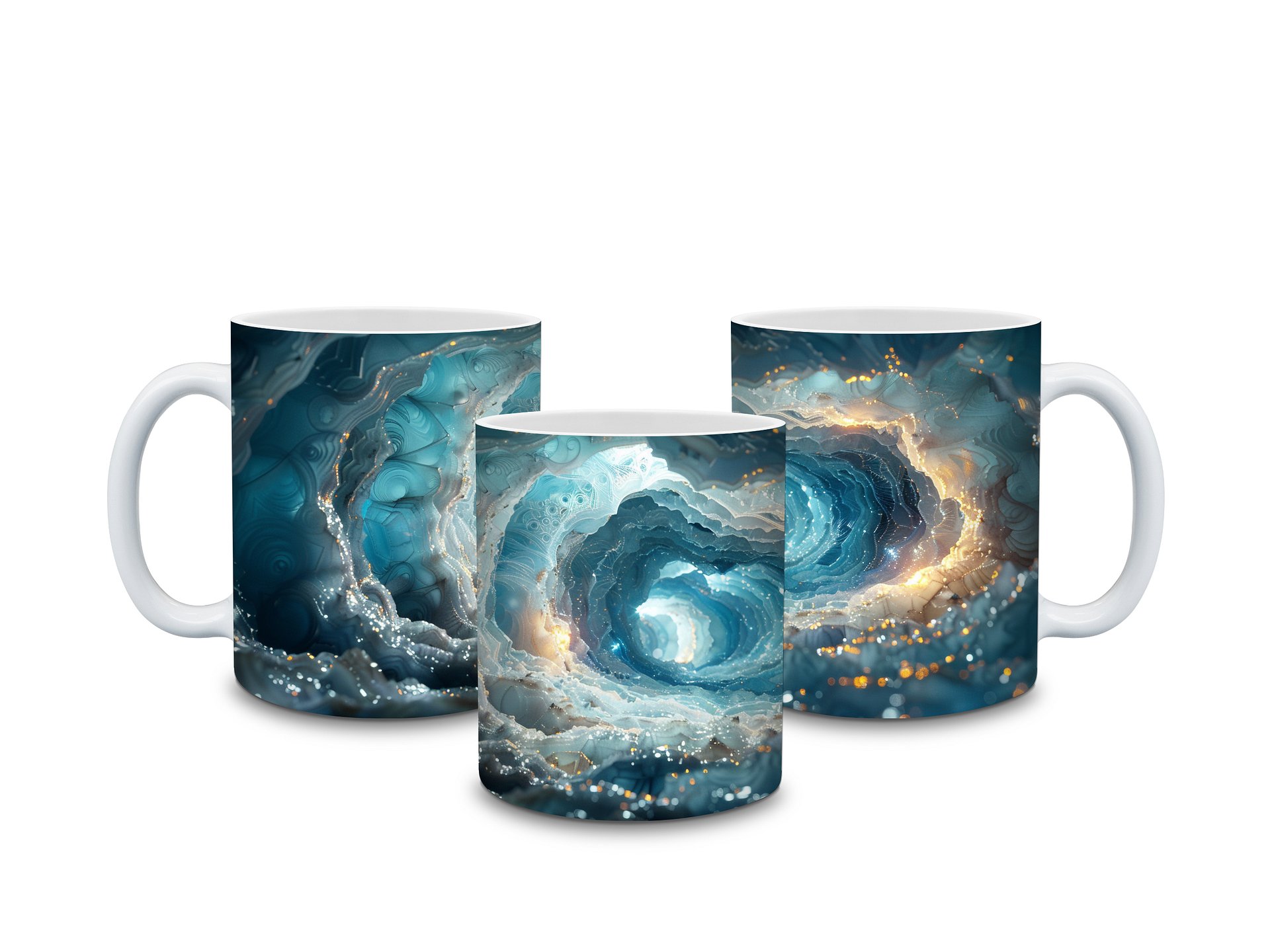 Ocean Agate 11oz Coffee Mug – Stunning Blue Geode-Inspired Ceramic Cup – Perfect for Coffee, Tea, and Unique Gift Giving product image (4)