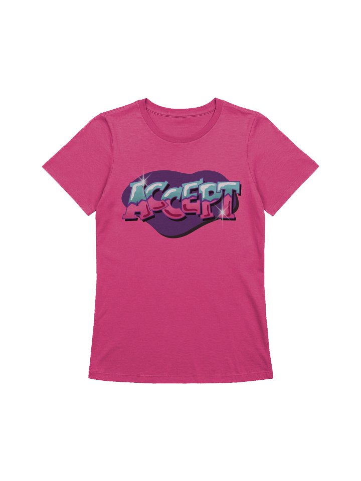 "ACCEPT" - Kawaiifiti Style - Women's Relaxed-fit T-Shirt (Light) product image (1)