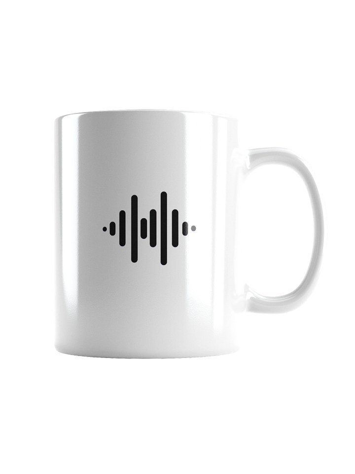 ASMR with MAPA White Mug – Black Soundwave Logo & Text (11oz, 15oz, 20oz) product image (5)