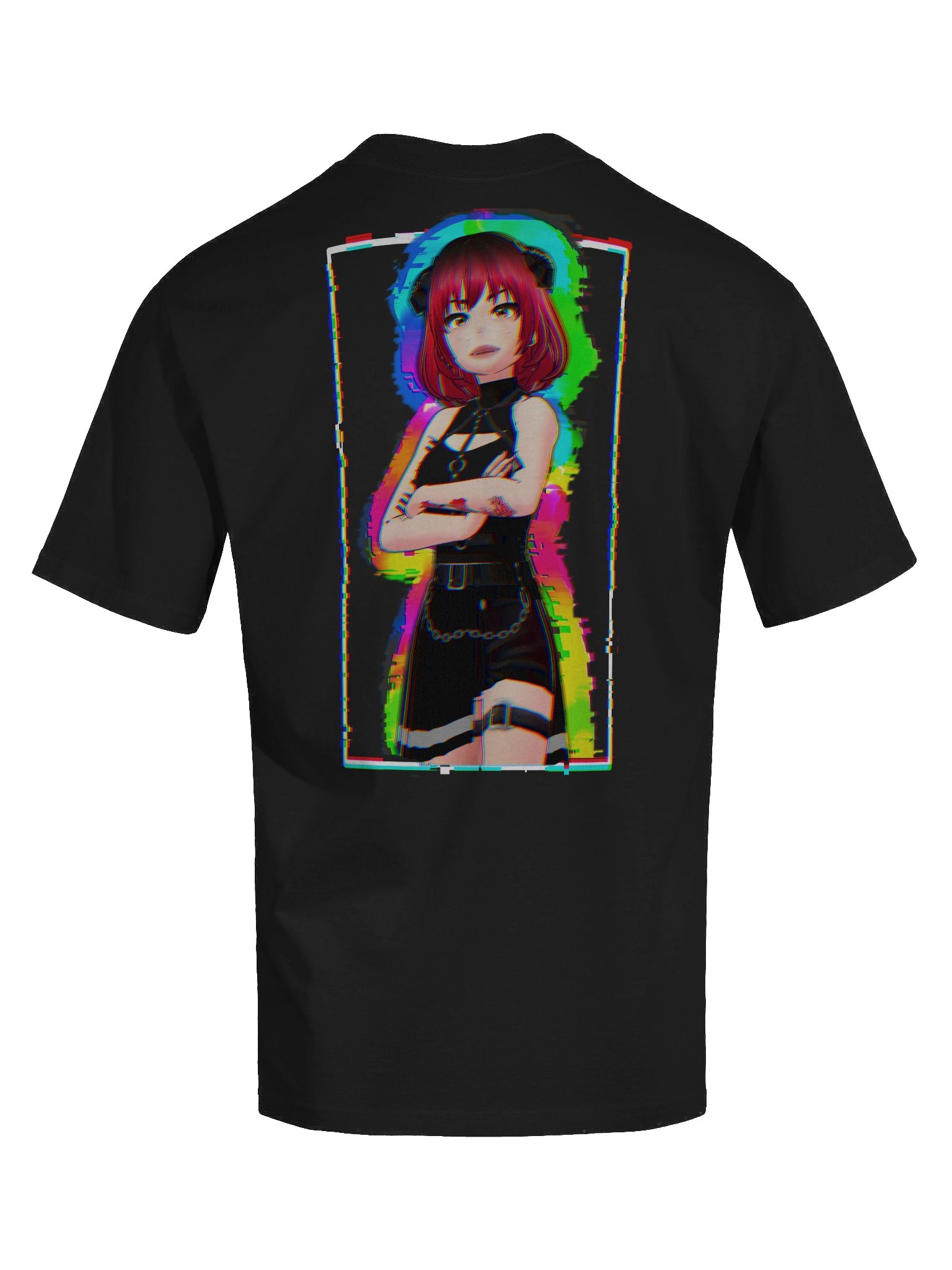 Classic RAENBOU Glitch Noir Oversized Tee product image (8)