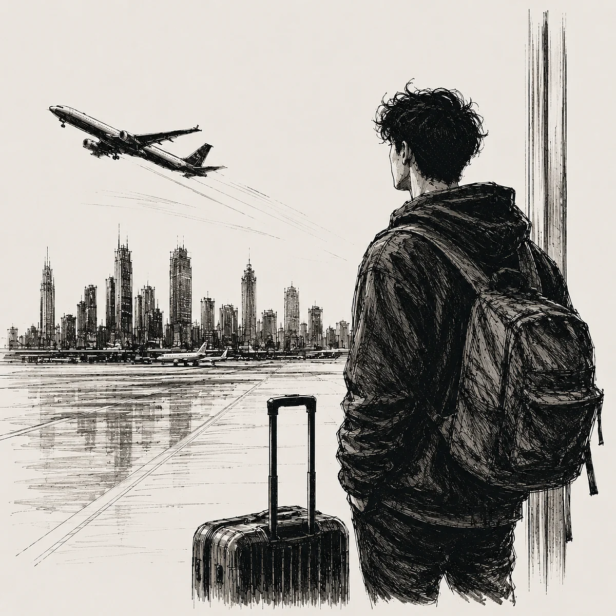 Illustration representing ambition and pursuing dreams