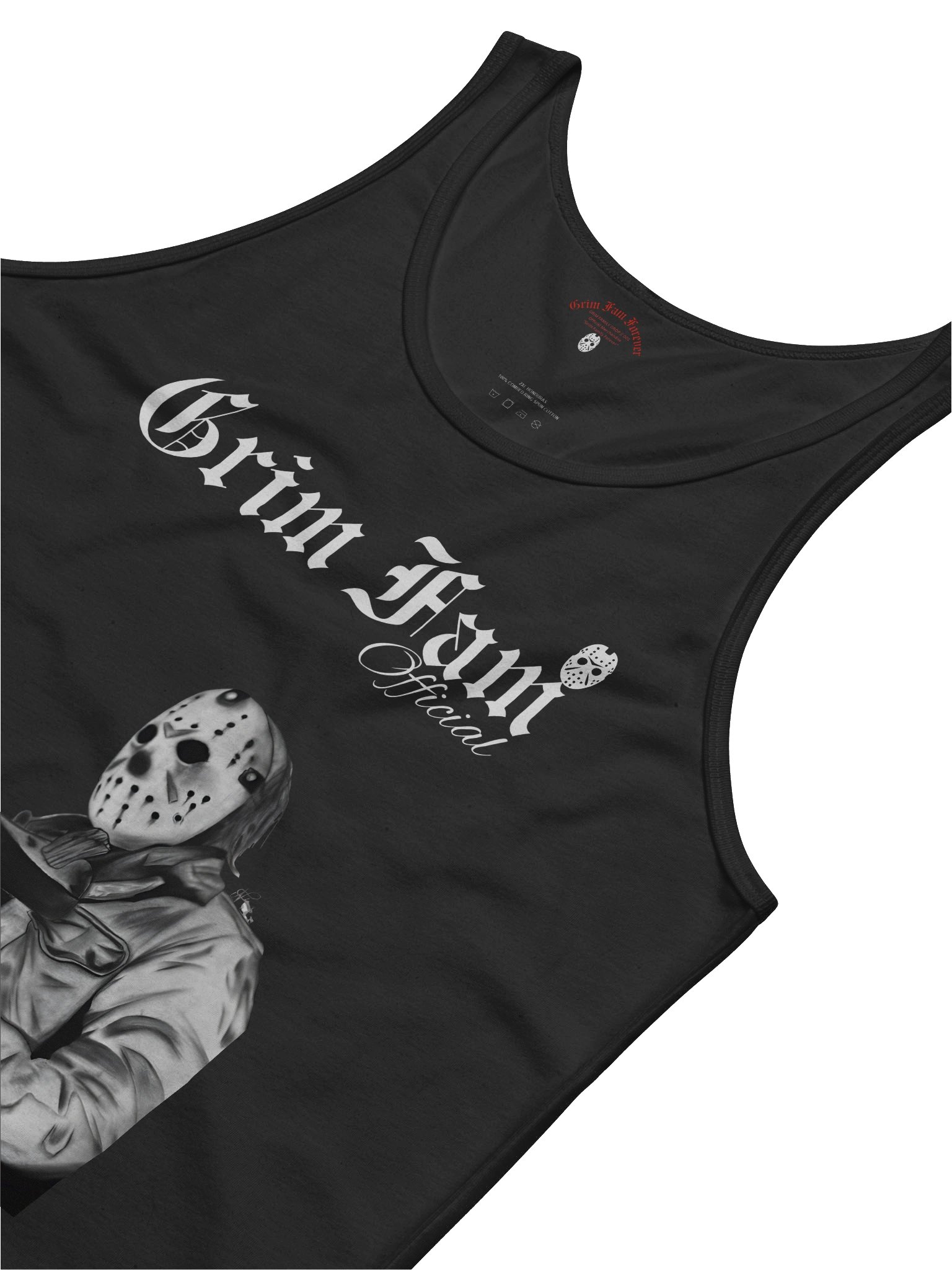 GRIM FAM — HALLOWEEN HORROR DROP: “FREE HUGS” EDITION - SINGLET - #1 - Black / Navy / Blue / Red / Grey product image (12)
