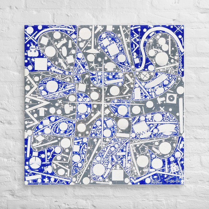 Cartoon Crankshaft (2011) on canvas (36" x 36") product image (2)