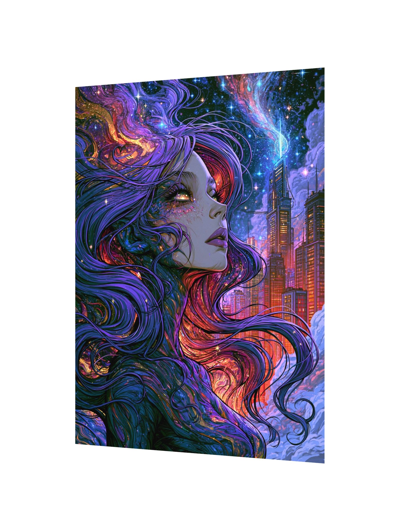 Cosmic Portrait Art Print — Cosmic City Muse product image (6)
