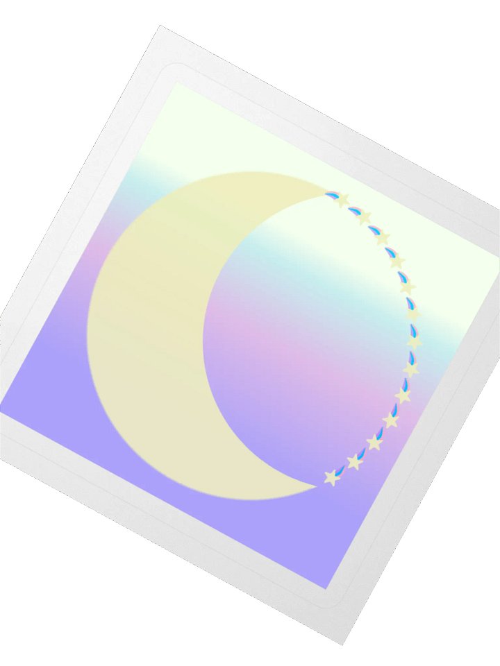 Celestial Crescent Sticker product image (2)