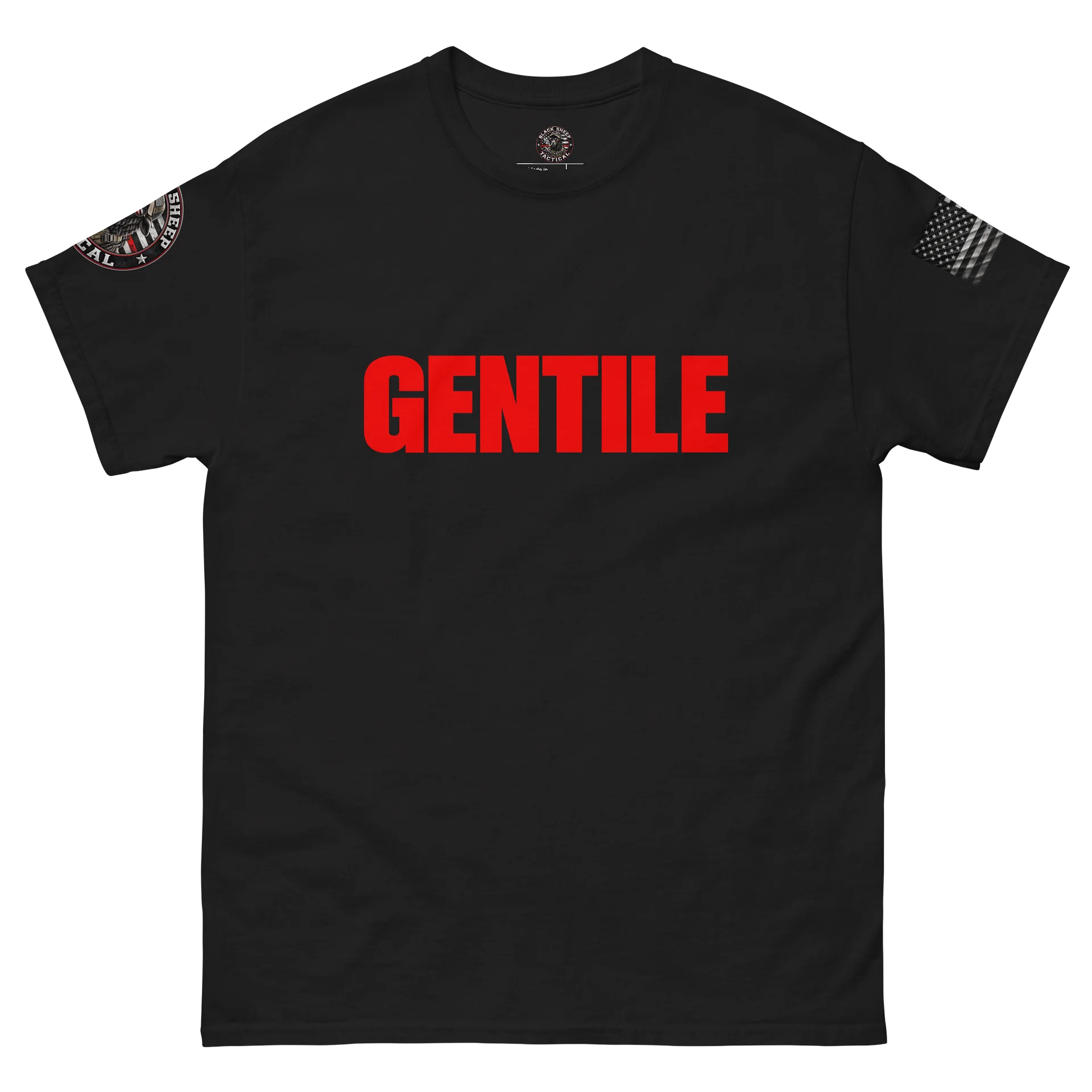 Black unisex Gildan gentile shirt product image (2)