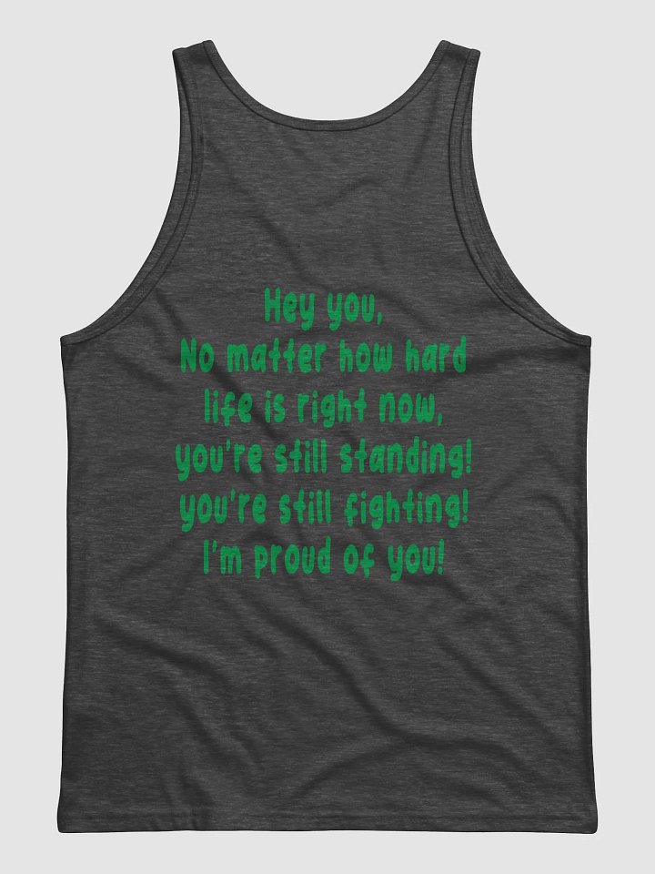 hey you male charcoal tank top product image (2)