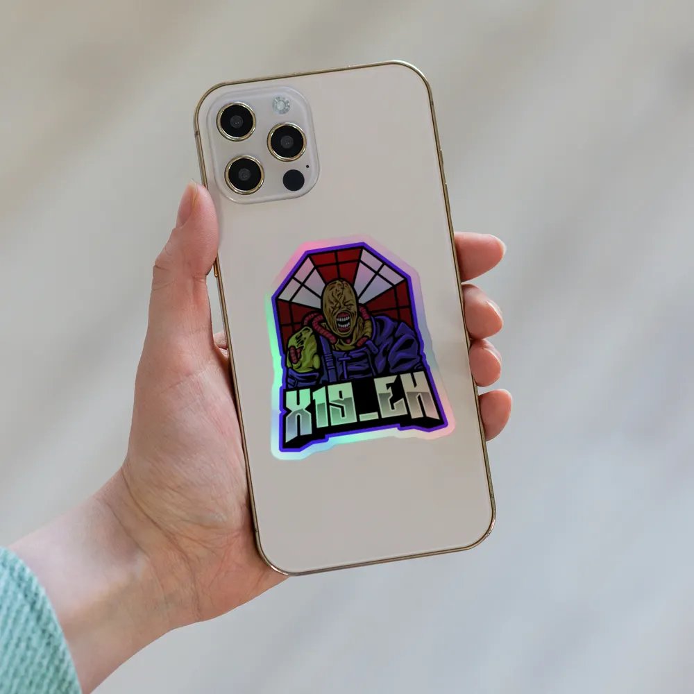 Holo logo sticker product image (6)