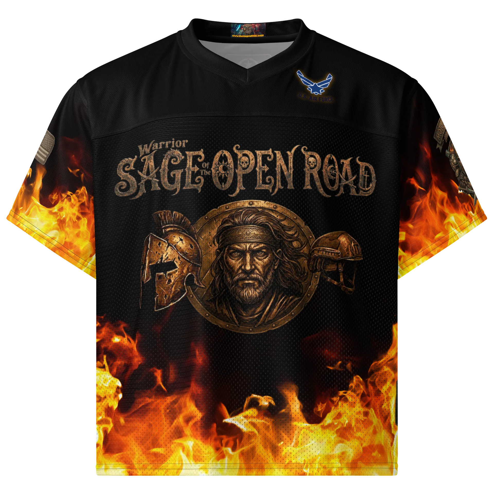 MötoGraffitti Warrior Sage Air Force Football Jersey product image (1)