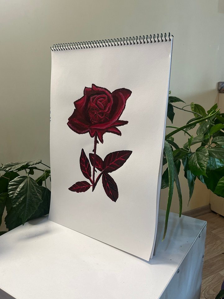 Rose Skull Painting product image (1)
