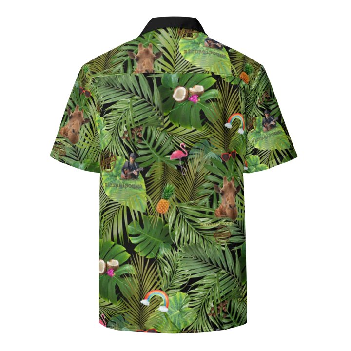 hawaiian shirt w/exclusive tropical pattern on night product image (2)