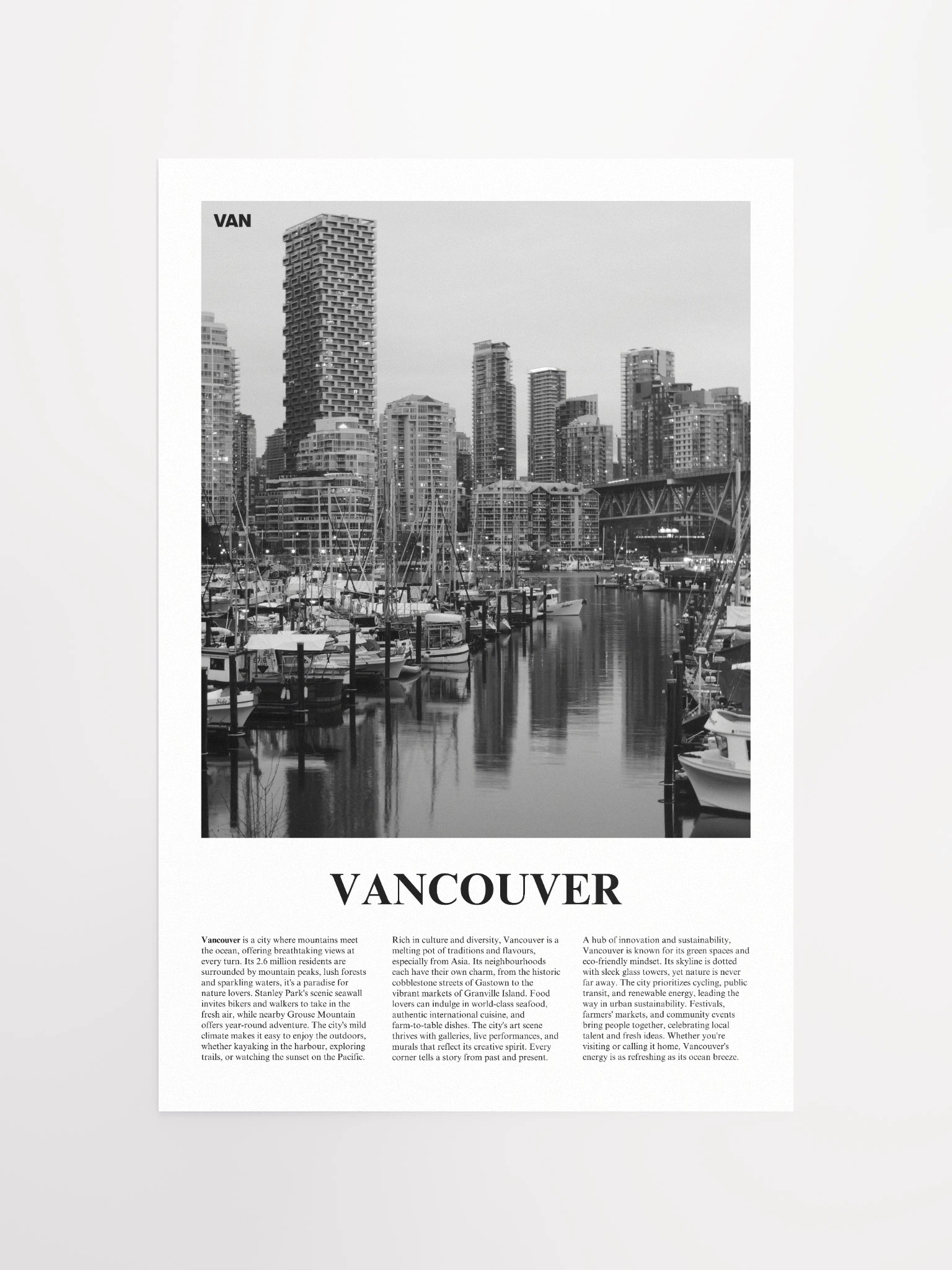 Vancouver 04 Newspaper Poster product image (5)