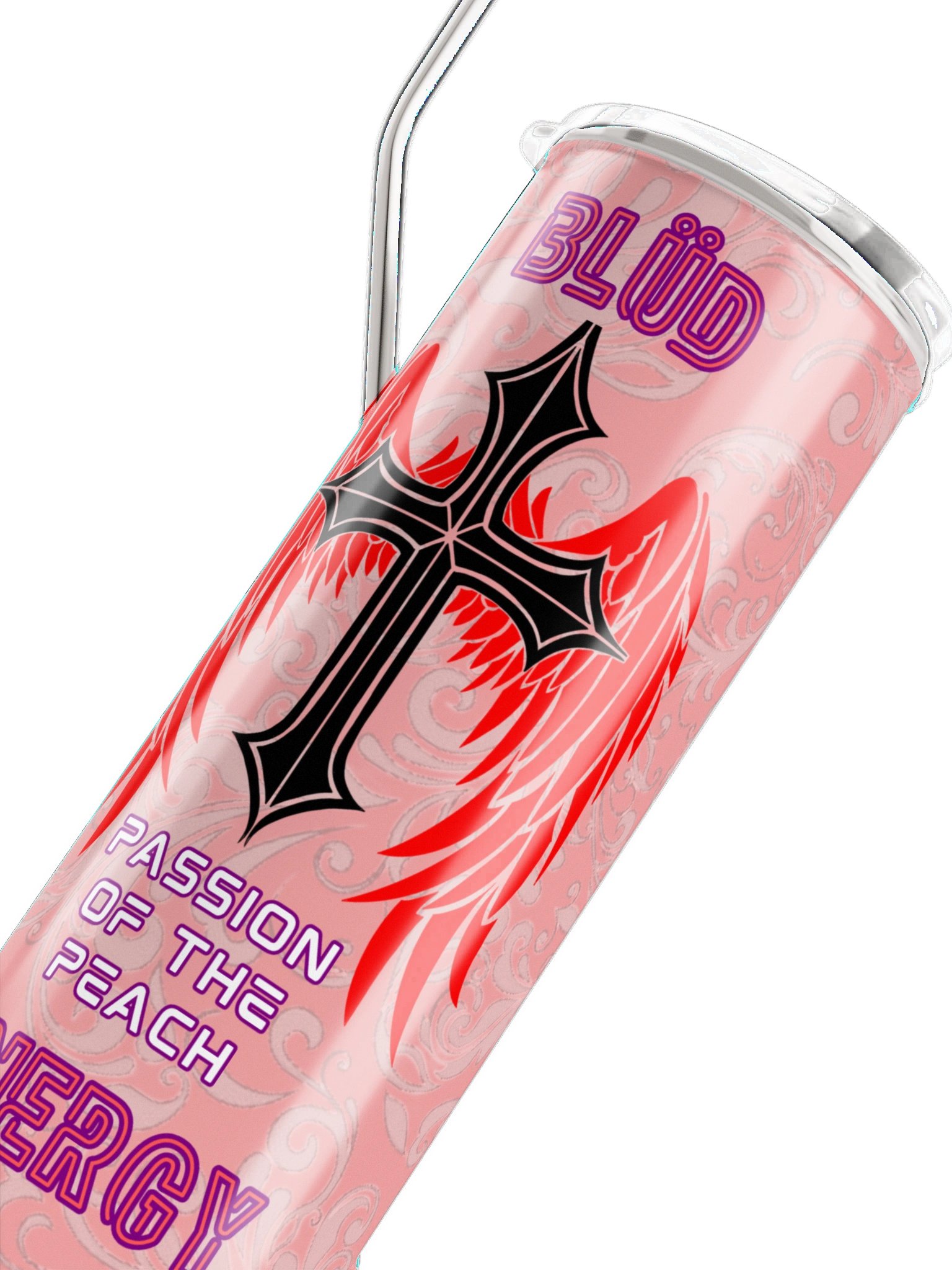 Blüd Energy Passion of the Peach steel tumbler product image (4)