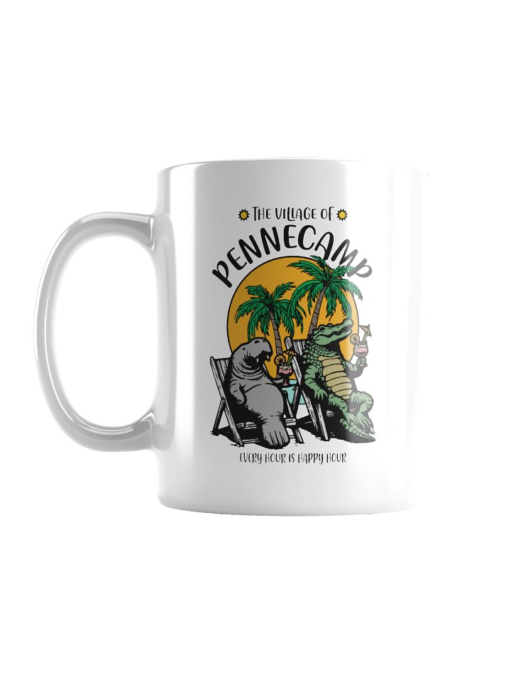 The Village of Pennecamp TV Florida USA Fun Manatee Alligator Design Coffee Mug product image (1)