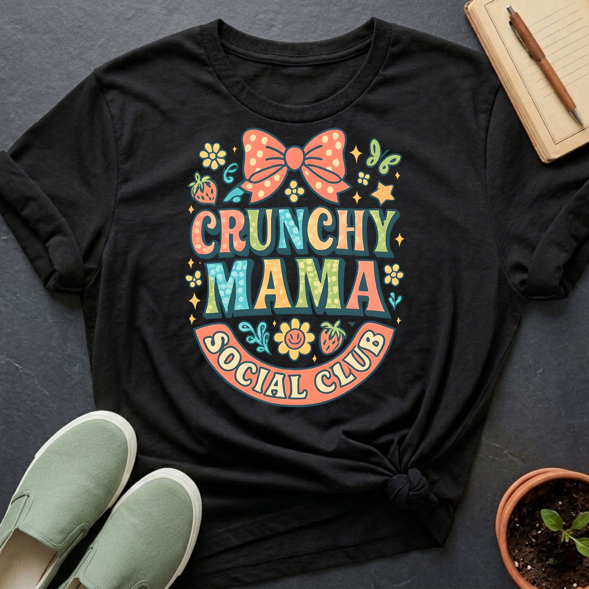 Crunchy Mama Social Club Organic T-Shirt product image (1)
